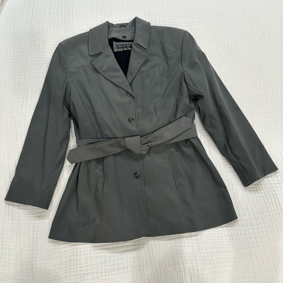 Braetan Jackets & Blazers - Braetan Gray Women's Blazer with Belt